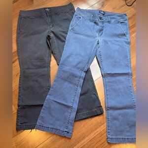 AE Black & Blue Stretch Pants
